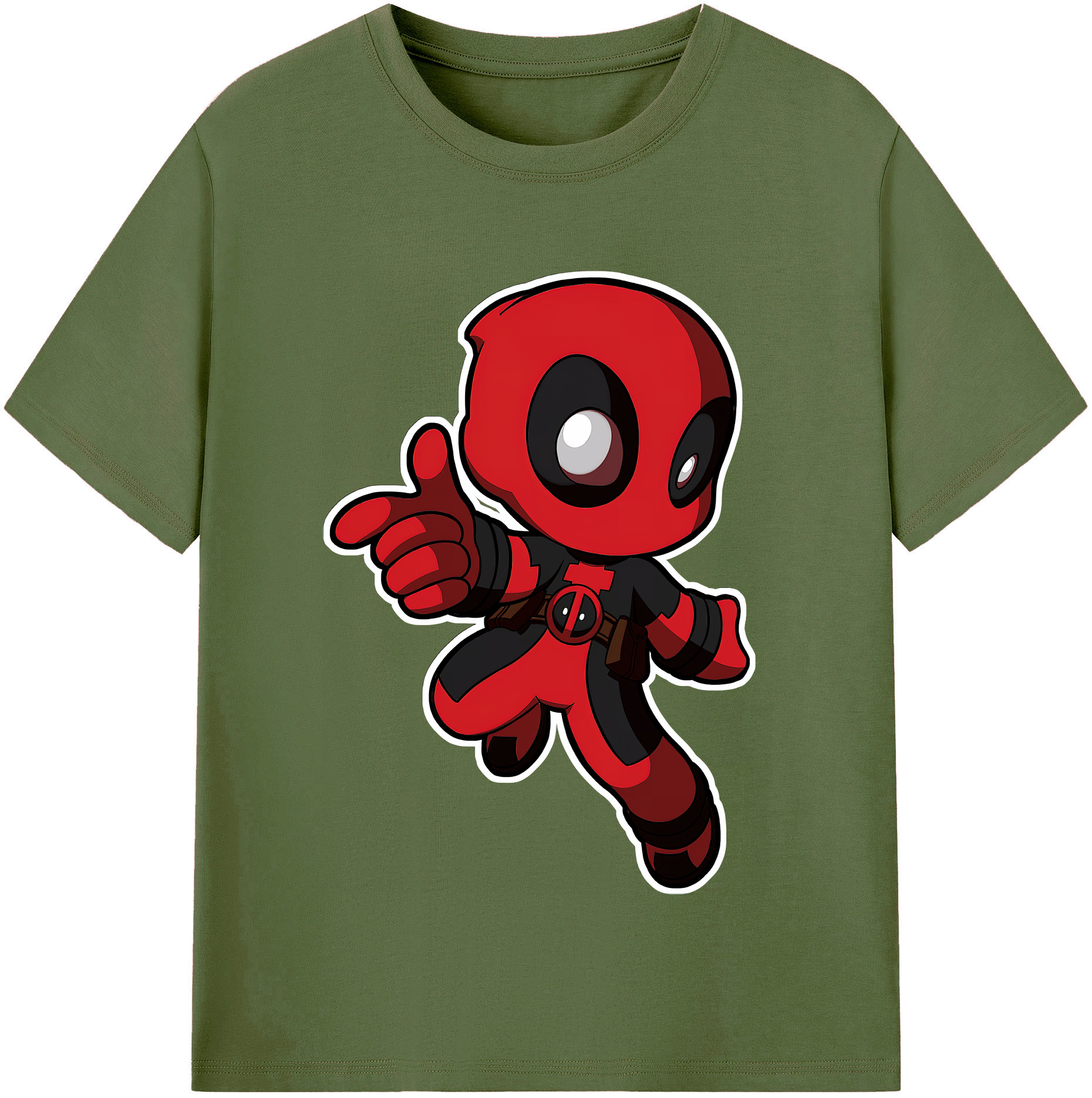 （画像用） Deadpool デッドプール 綿100％半袖Tシャツ（フロントプリント）